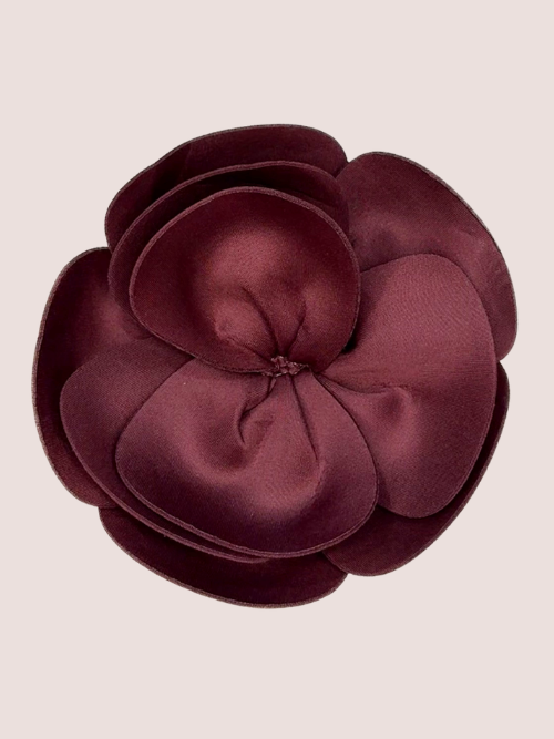 Stor Bordeaux Rose Broche